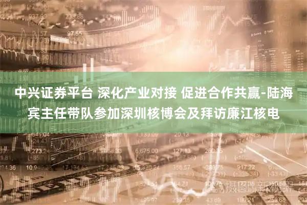 中兴证券平台 深化产业对接 促进合作共赢-陆海宾主任带队参加深圳核博会及拜访廉江核电