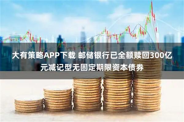 大有策略APP下载 邮储银行已全额赎回300亿元减记型无固定期限资本债券